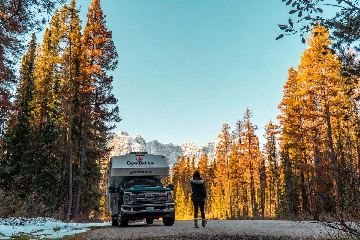 Our RV rental just before Jasper National Park