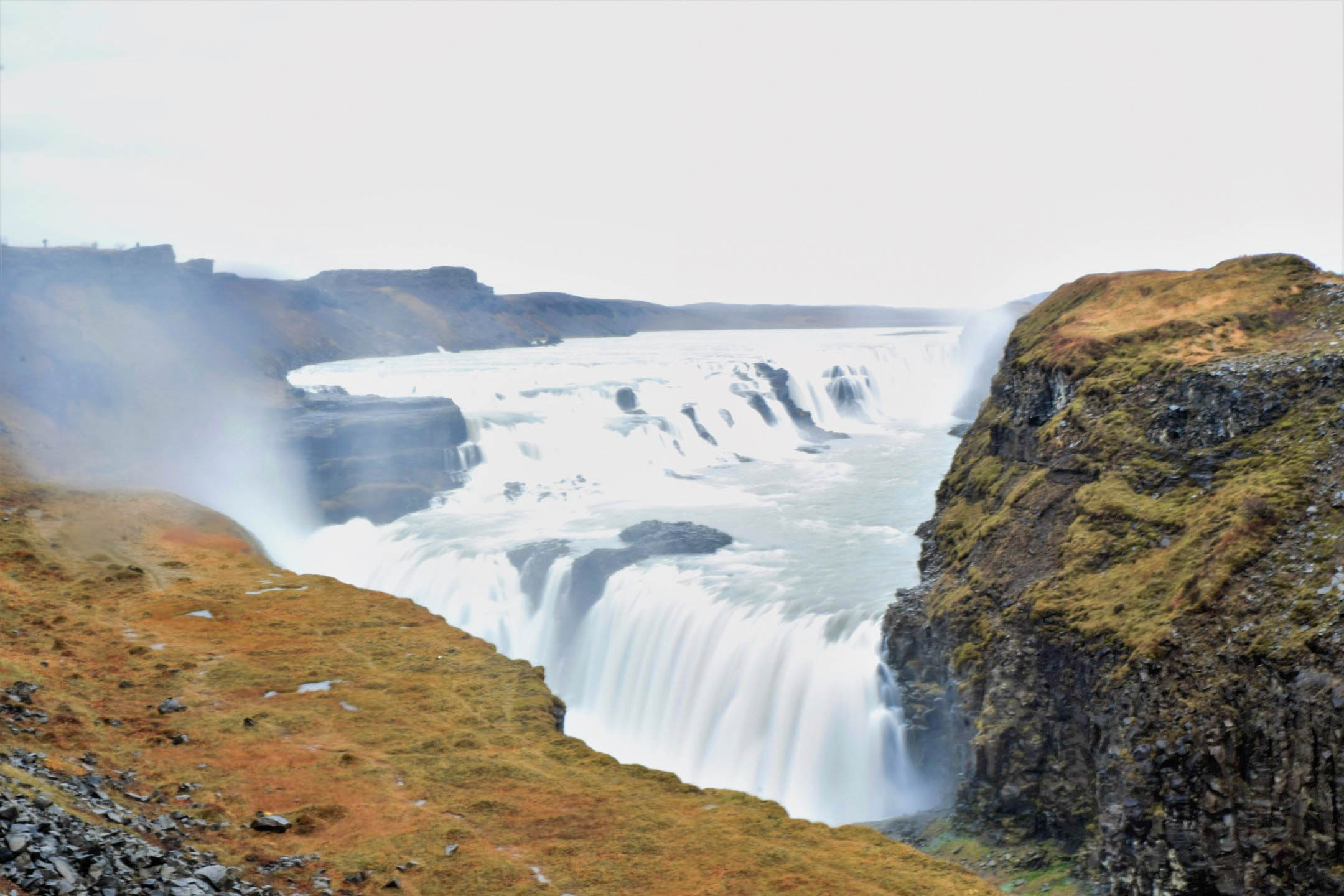 Majestic Gullfoss, the highlight of the Golden Circle