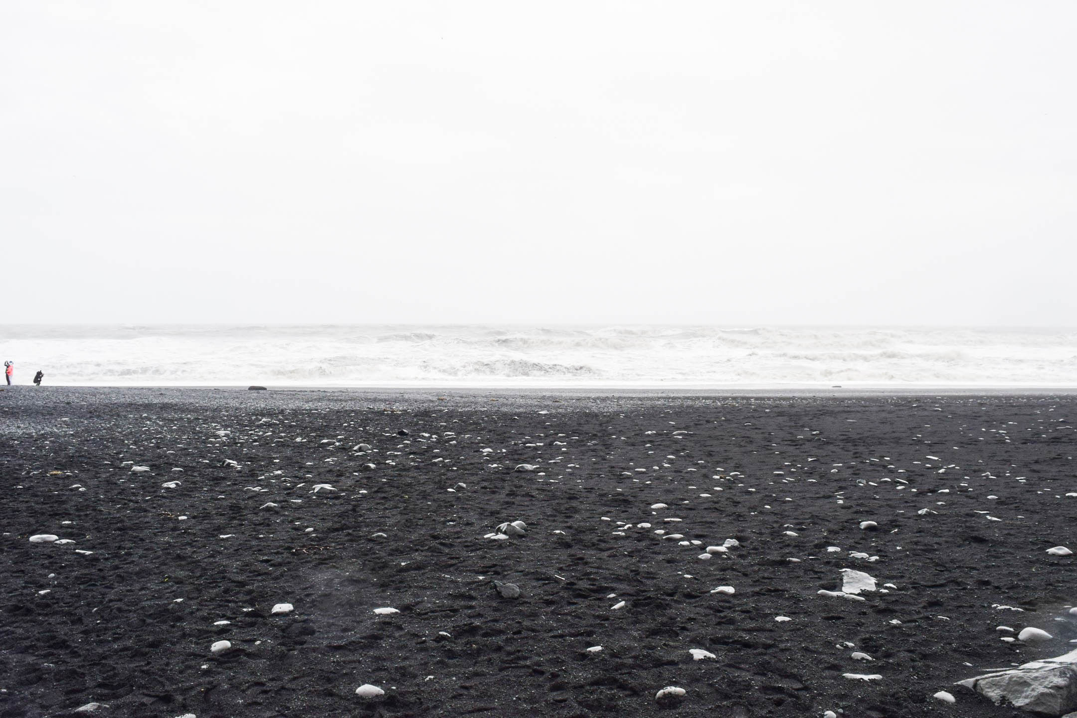 Black sand beaches on Iceland's south coast