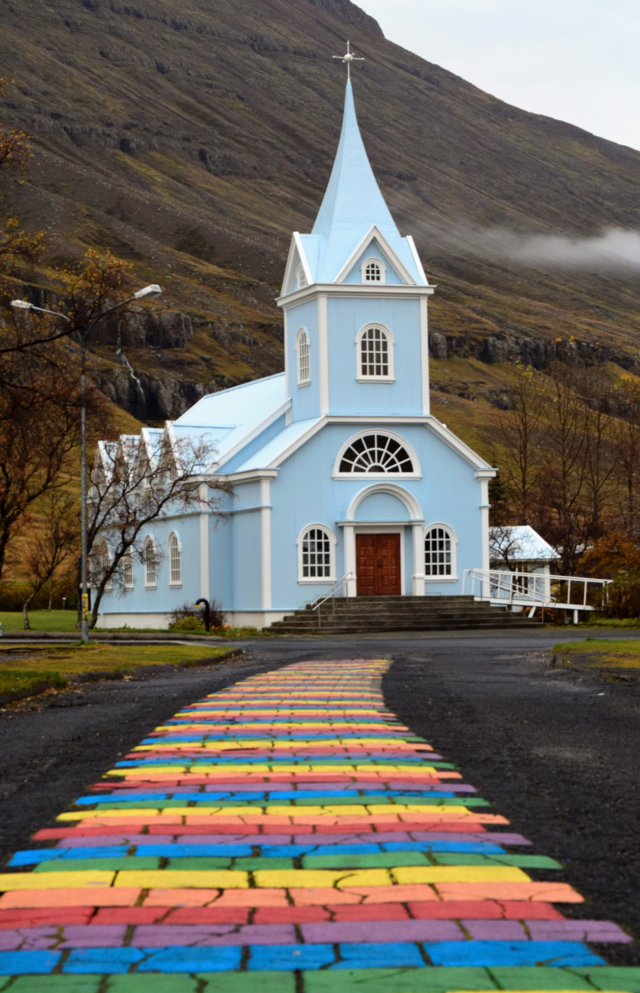 The blue church at Seyðisfjörður, Eastern Iceland