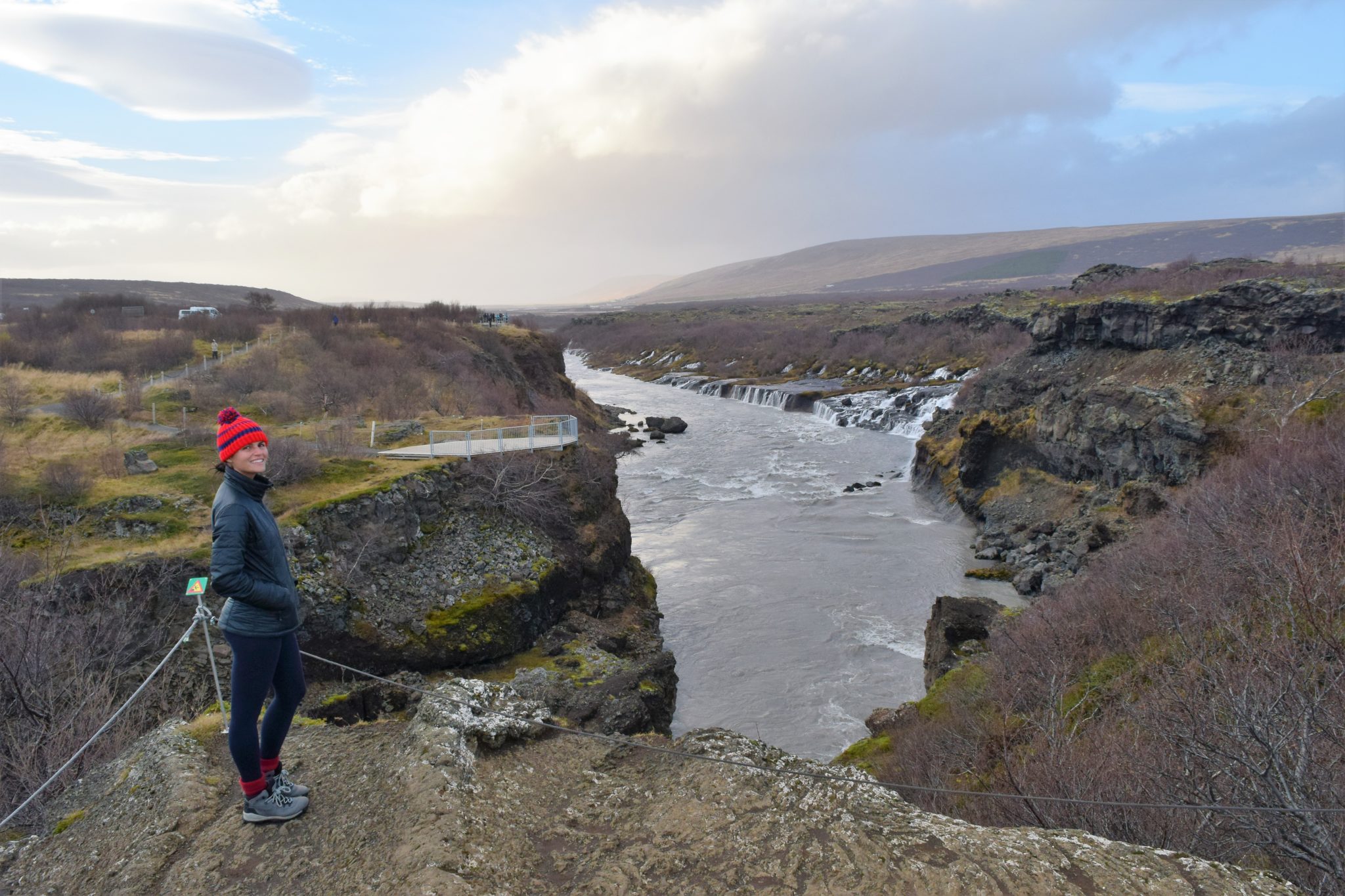 Checking out Hraunfossar