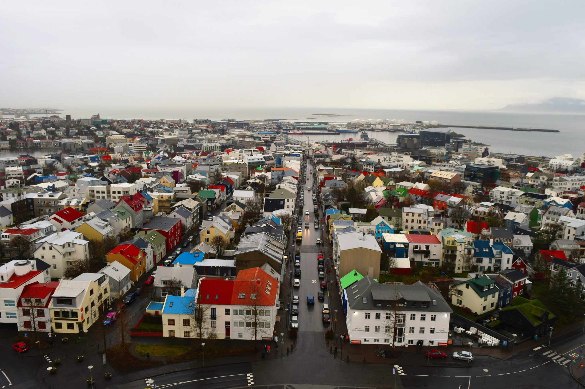 View of Reykjavik from Hallgrímskirkja tower