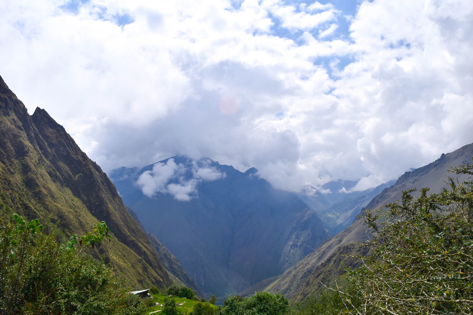 View from the top of Dead Woman's Pass