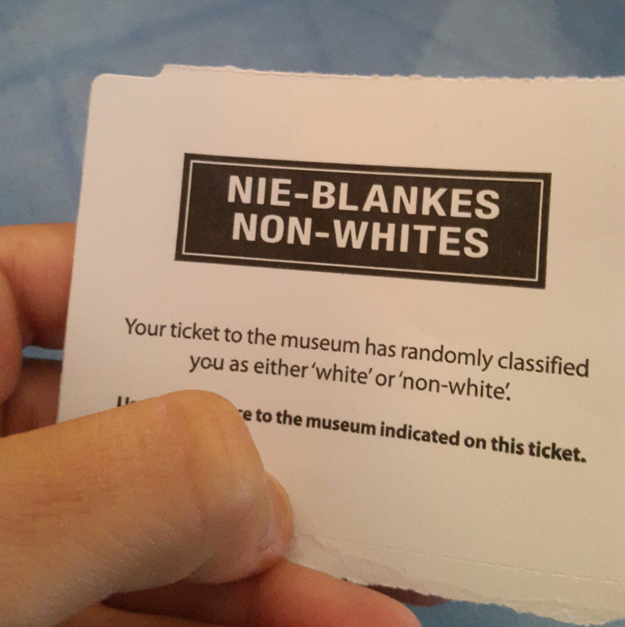 Ticket into the Apartheid Museum