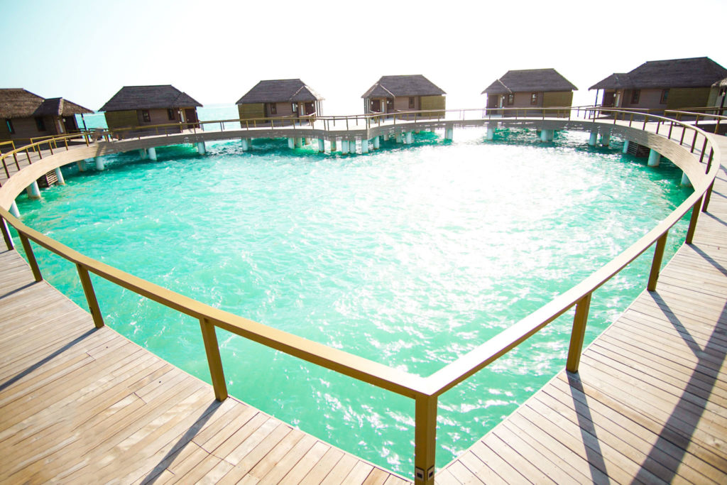 Luxury All Inclusive Experience: The Signature Heart Shaped Layout of Sandals Overwater Bungalows