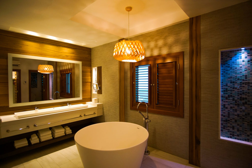 Luxury All Inclusive Vacation at Sandals Jamaica. Bath tub in one of the rooms