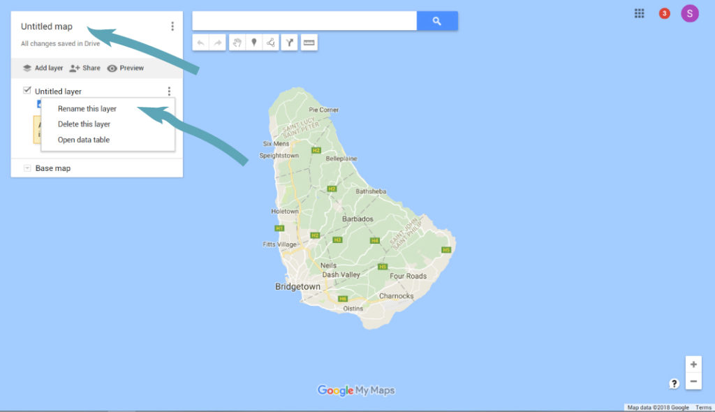 Rename Your Layers - Google Maps for Travel Planning